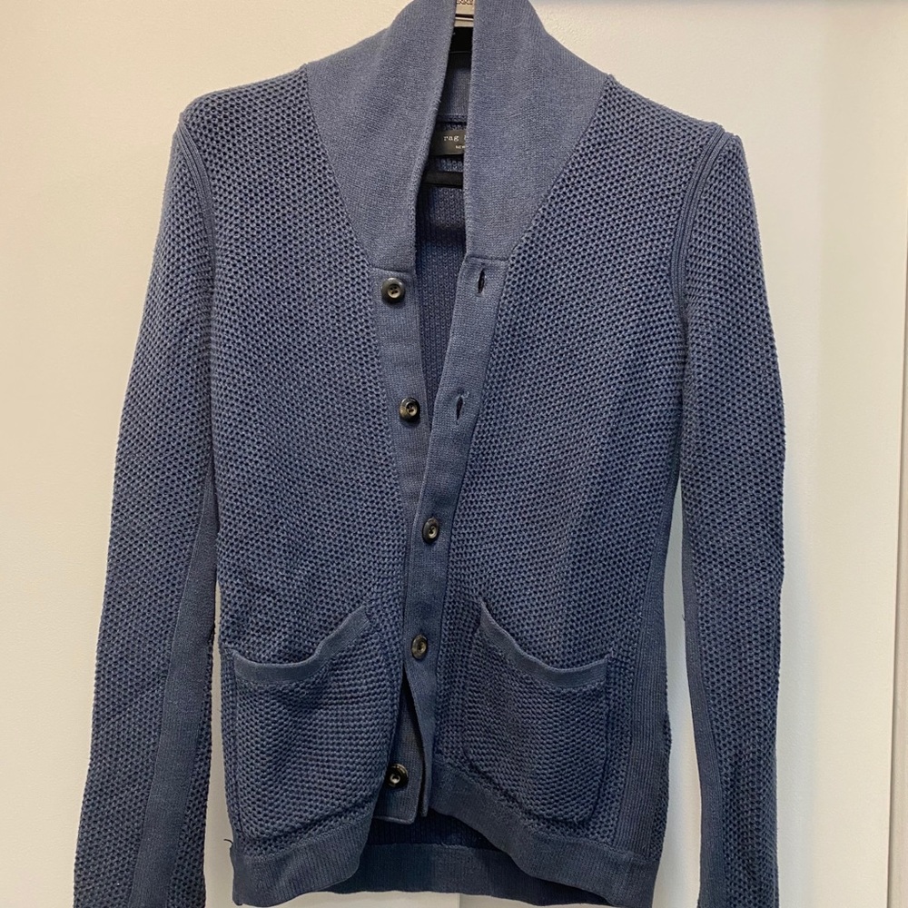 Men’s Rag & Bone Navy Knit Cardigan